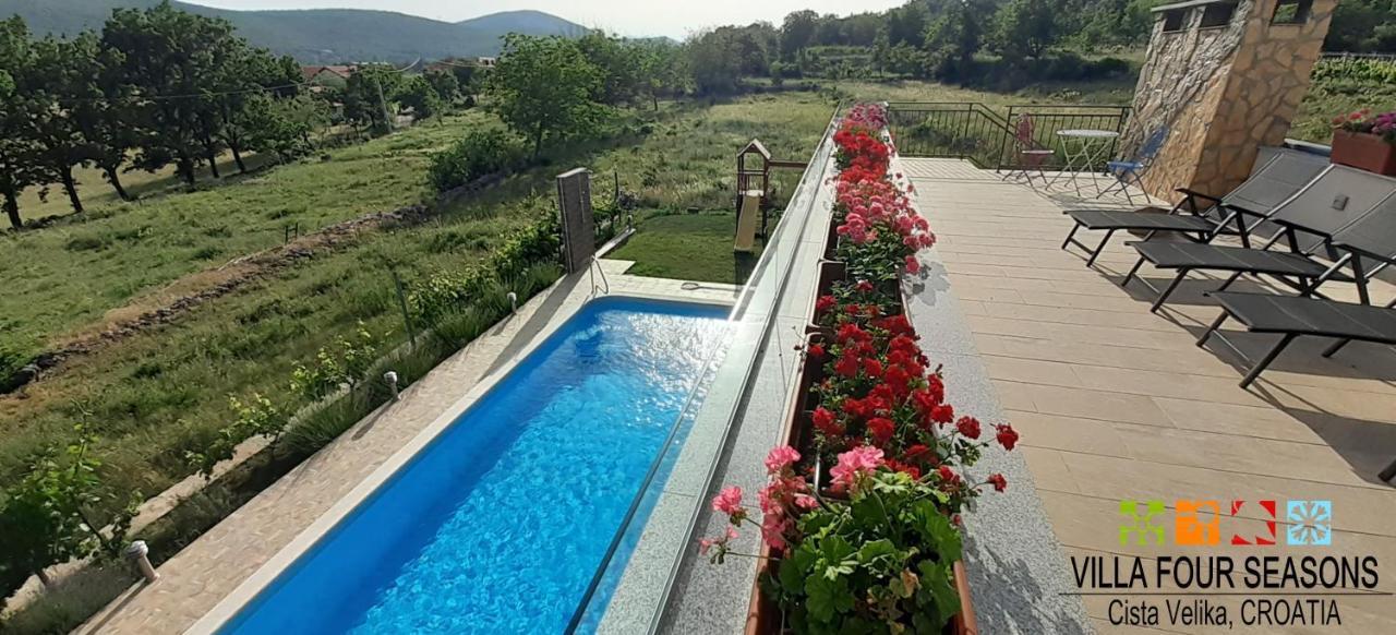 Villa Four Seasons, Heated Pool And 3 En-Suite Bathrooms Velika Čista Zewnętrze zdjęcie