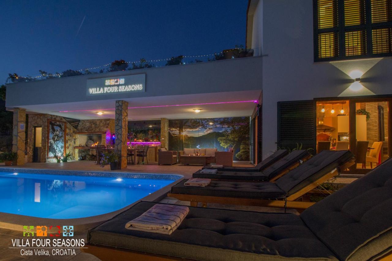 Villa Four Seasons, Heated Pool And 3 En-Suite Bathrooms Velika Čista Zewnętrze zdjęcie